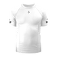 WHITE LO4DING BASKETBALL COMPRESSONS SHIRT